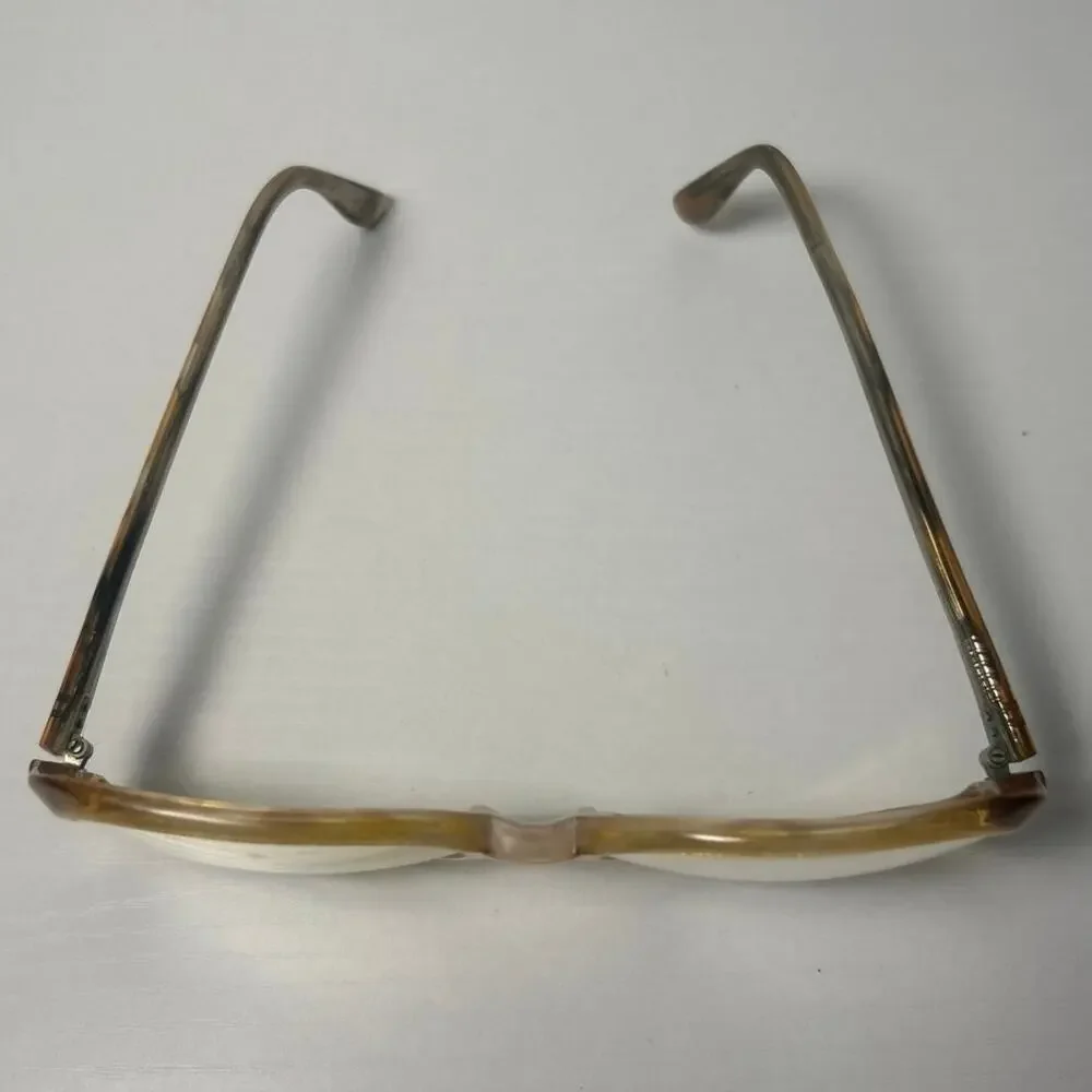 Vintage Translucent Amber Eye Glass Frames70’s-80’s, Oversized 54 17 140, USA